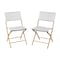 Flash Furniture Navy/White PE Rattan Folding Bistro Chairs, 2PK 2-FV-FWA086-NVY-WHT-GG - alternate 9